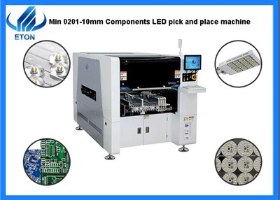 Min 0201-10mm Componente LED Mașină de alegere și plasare