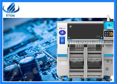 Mașină de preluare și plasare SMT cu două-capete cu sistem inteligent de alimentare